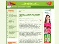 Screenshot des Blogs garteninfo