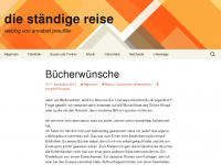 Screenshot des Blogs die ständige Reise
