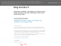 Screenshot des Blogs miluna tuanis korsika literatur blog
