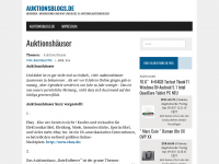Screenshot des Blogs Auktionshäuser beim Auktionsblogs