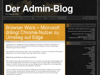 Screenshot des Blogs Das Admin-Blog