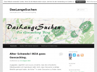 Screenshot des Blogs DasLangeSuchen – Ein Geocaching Blog