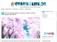 Screenshot des Blogs Otaku 4 Life