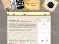 Screenshot des Blogs Bewerbung und Arbeitssuche