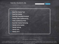 Screenshot des Blogs Dual Sim