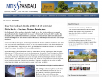 Screenshot des Blogs Newsportal Mein-Spandau