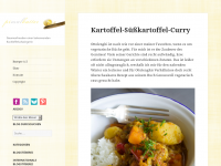Screenshot des Blogs Pi mal Butter
