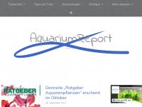 Screenshot des Blogs Aquarium Report