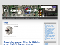 Screenshot des Blogs Denkmaschinen-Blog