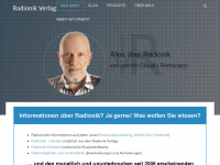 Screenshot des Blogs Radionik Verlag