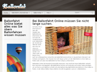Screenshot des Blogs Ballonfahrt Online