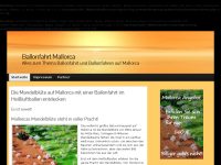 Screenshot des Blogs Ballonfahrt Mallorca