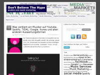 Screenshot des Blogs Don’t Believe The Hype