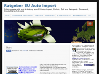 Screenshot des Blogs EU Auto Direktimport Informationen