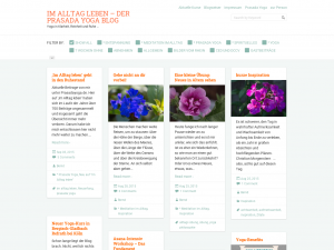 Screenshot des Blogs “Im Alltag leben” – Blog