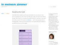 Screenshot des Blogs in meinem zimmer
