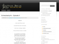 Screenshot des Blogs Snail_Break