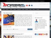 Screenshot des Blogs Brennr.de – Laufblog