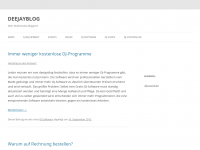 Screenshot des Blogs DJ Blog