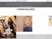Screenshot des Blogs get tropical