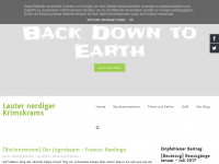 Screenshot des Blogs Back down to earth