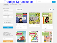 Screenshot des Blogs Traurige Sprüche