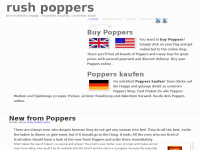 Screenshot des Blogs Rush Poppers