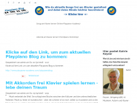 Screenshot des Blogs Klavier lernen – Playpiano Blog