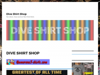 Screenshot des Blogs Dive Shirt Shop