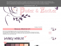 Screenshot des Blogs Puder & Zucker