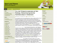 Screenshot des Blogs Sport Fitness