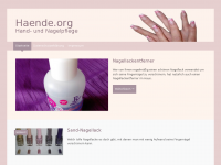 Screenshot des Blogs Hände