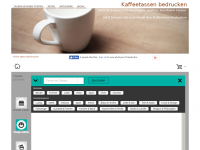 Screenshot des Blogs Kaffeetassen bedrucken