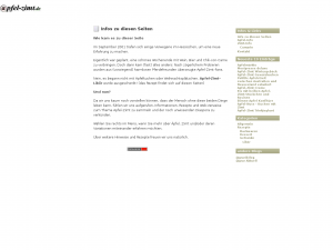 Screenshot des Blogs @pfel-zimt