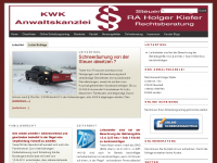 Screenshot des Blogs Rechtblog