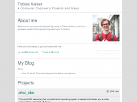 Screenshot des Blogs Die Seite von Tobias K.