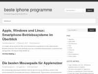 Screenshot des Blogs Die besten iPhone-Programme