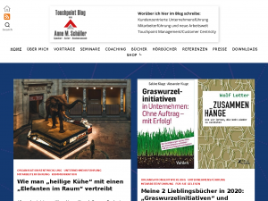 Screenshot des Blogs Anne M. Schüller Blog