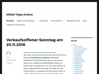 Screenshot des Blogs Möbel Tipps zum Möbelkauf