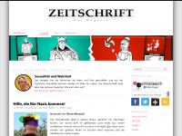 Screenshot des Blogs ZEITSCHRIFT – das Magazin