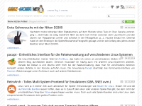 Screenshot des Blogs Ganz-Sicher.Net Blog