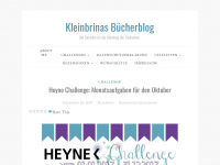 Screenshot des Blogs Kleinbrinas Bücherblog