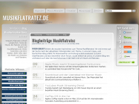 Screenshot des Blogs musikflatratez.de