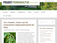 Screenshot des Blogs Projekt Permakultur
