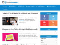 Screenshot des Blogs TabletCommunity.de