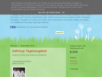 Screenshot des Blogs Sparen im Haushalt