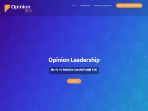 Screenshot des Blogs Opinion Leadership