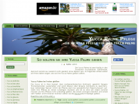 Screenshot des Blogs Yucca Palme Pflege
