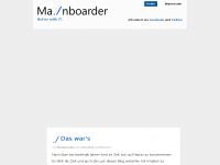 Screenshot des Blogs Mainboarders Blog