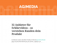 Screenshot des Blogs Agimedia.de – Webworker-Blog